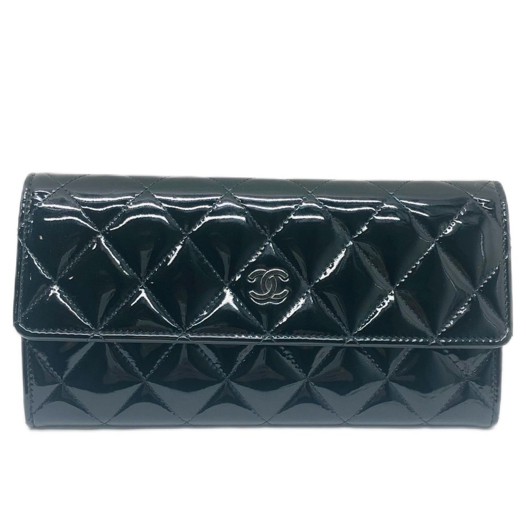 CHANEL（シャネル） エナメル マトラッセ 長財布