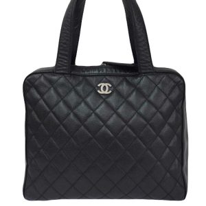 CHANEL シャネル キャビアスキン バックブラック