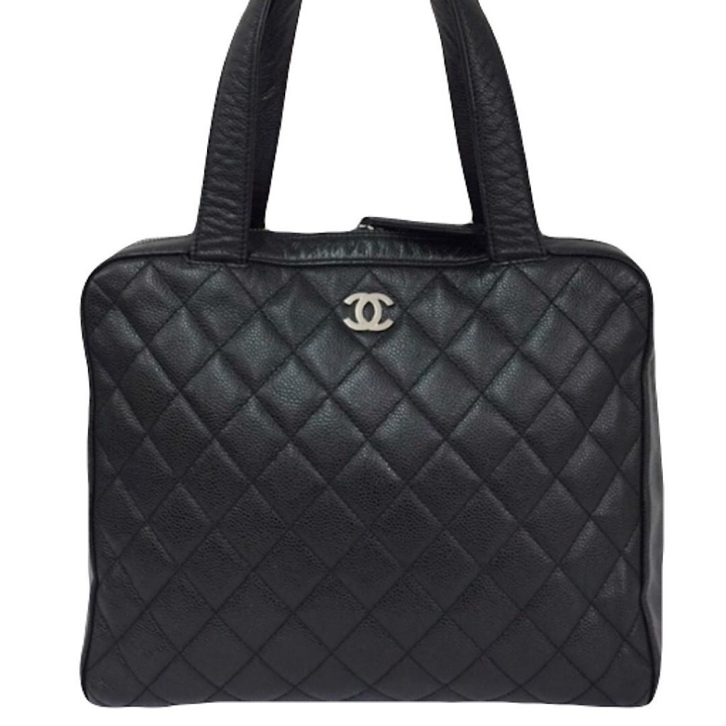 CHANEL シャネル キャビアスキン バックブラック