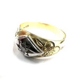 【貴金属】K18 18金 750 Pt900 コンビ ダイヤモンド リング  アクセサリー ジュエリー