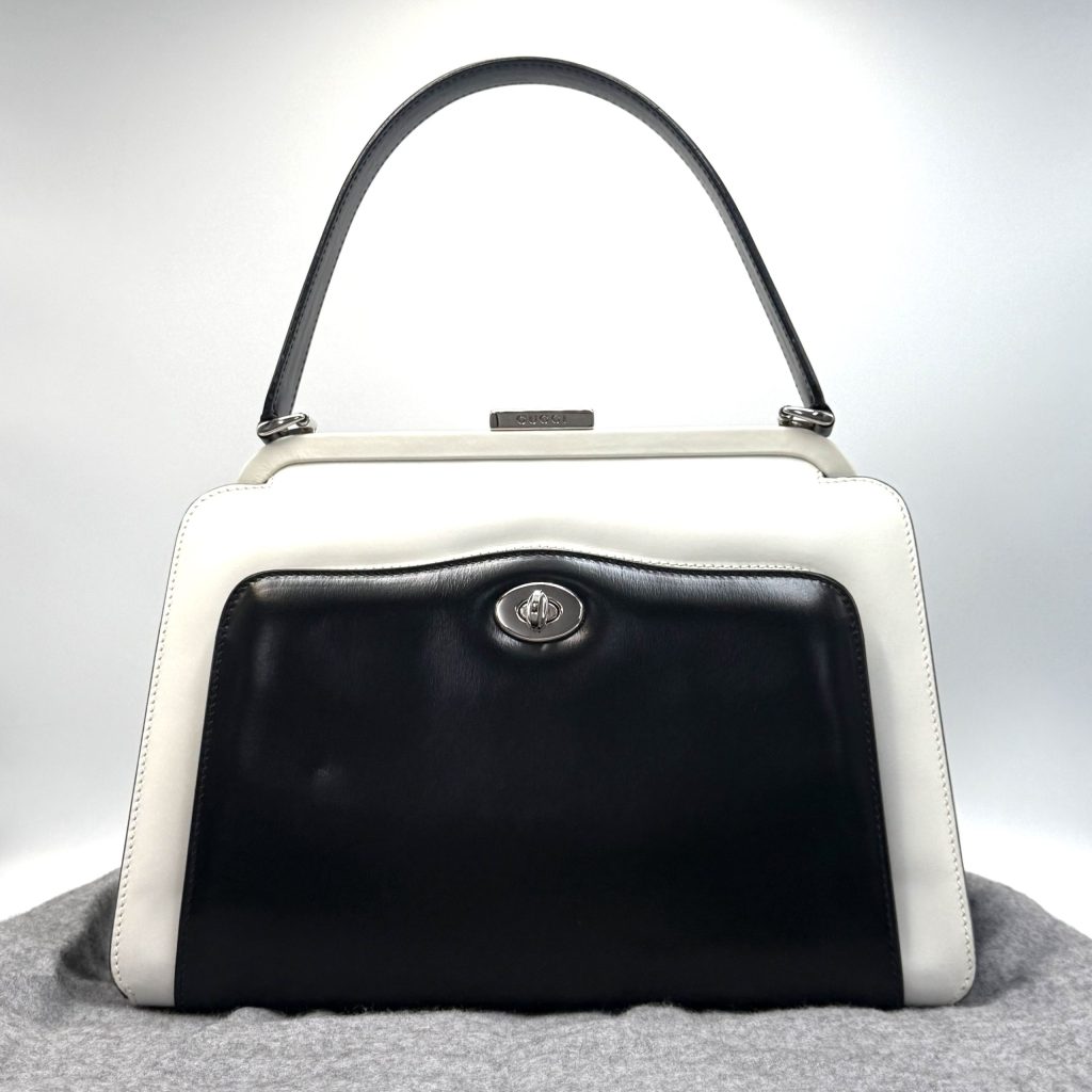 GUCCI グッチ オールドグッチ バイカラー ハンドバッグ｜前橋市駒形町