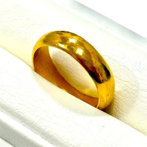 【売るなら今！】K18 18金 甲丸リング 指輪