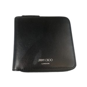 【ジップウォレット 2つ折り】JIMMY CHOO 【Aランク】