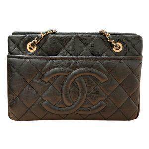 【CHANEL】シャネル「キャビアスキン タイムレスCC トートバッグ」
