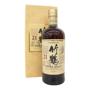 ニッカ　竹鶴21年　ピュアモルト　ウイスキー　箱あり