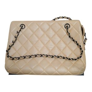 【今月限定買取強化品目！！】 CHANEL チェーントート マトラッセ ベージュ