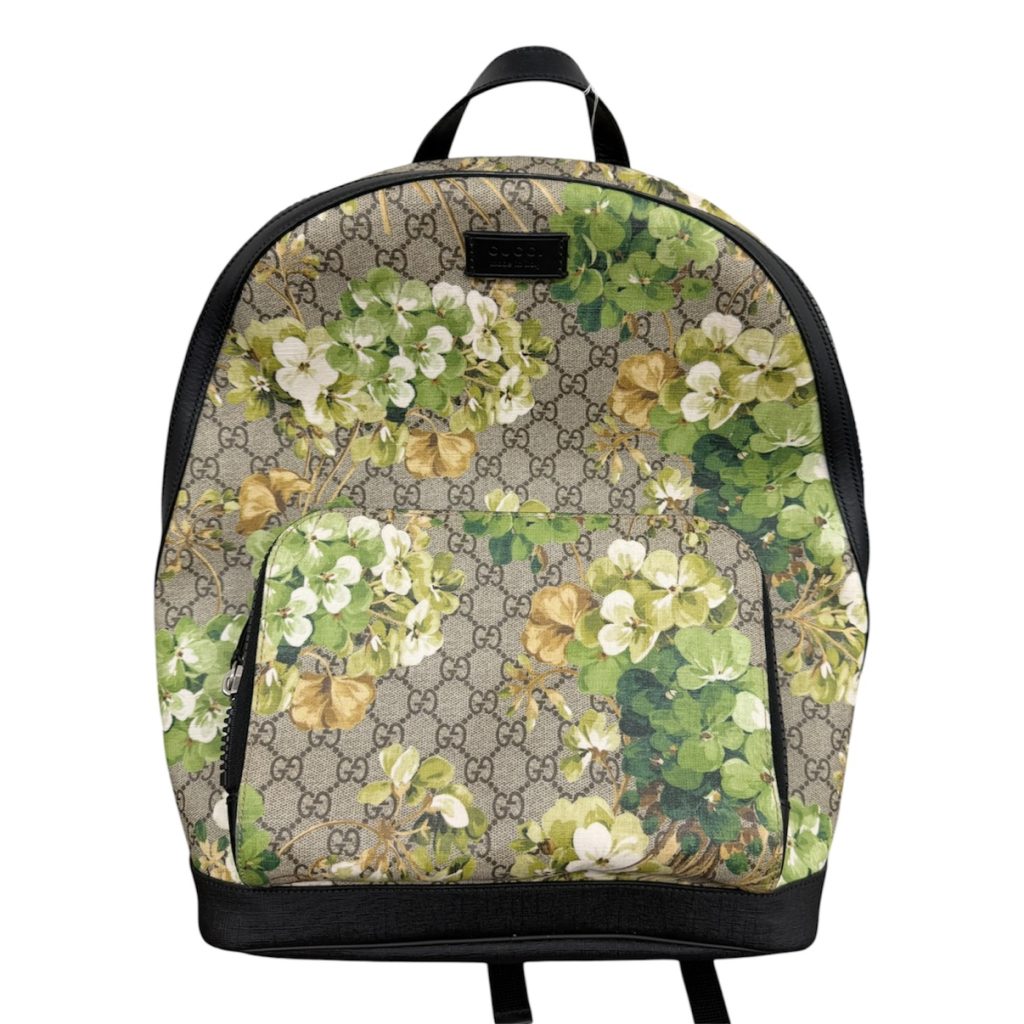 Gucci GGスプリームキャンバス ブルームスプリント バックパック