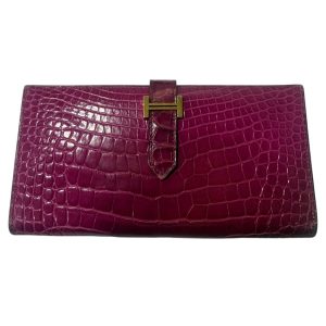 Hermès エルメス ベアンスフレ アリゲーター 財布