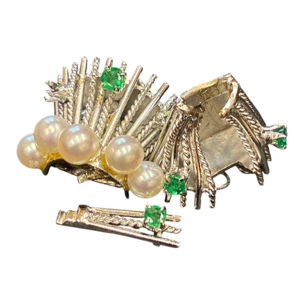 【高価買取】 K14WG ネックレスのクラスプ部分 14金 585