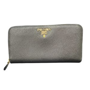 PRADA プラダ サフィアーノレザー ラウンドジップ長財布