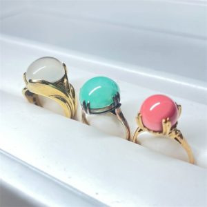 【高価買取！】K18 18金 リング おまとめ サンゴ オパール 翡翠　指輪