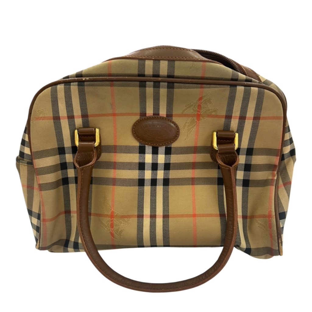 【ノバチェック ハンドバッグ】Burberry【Bランク】