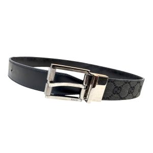【GUCCI (グッチ)】GGスプリーム・キャンバス / スクエアバックル・リバーシブルベルト / 771105