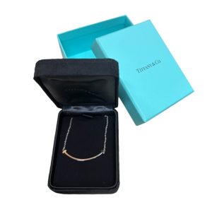 Tiffany＆Co.　K18Tスマイルネックレス