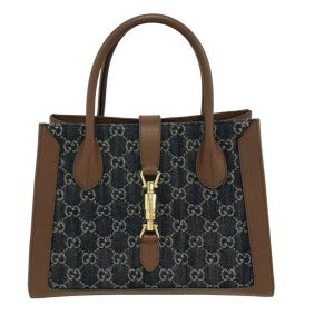 GUCCI グッチ ジャッキー デニムモノグラム ハンドバッグ
