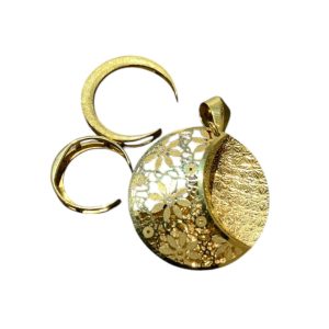 登別市 K18 ネックレストップ3点セットをお買取りしました