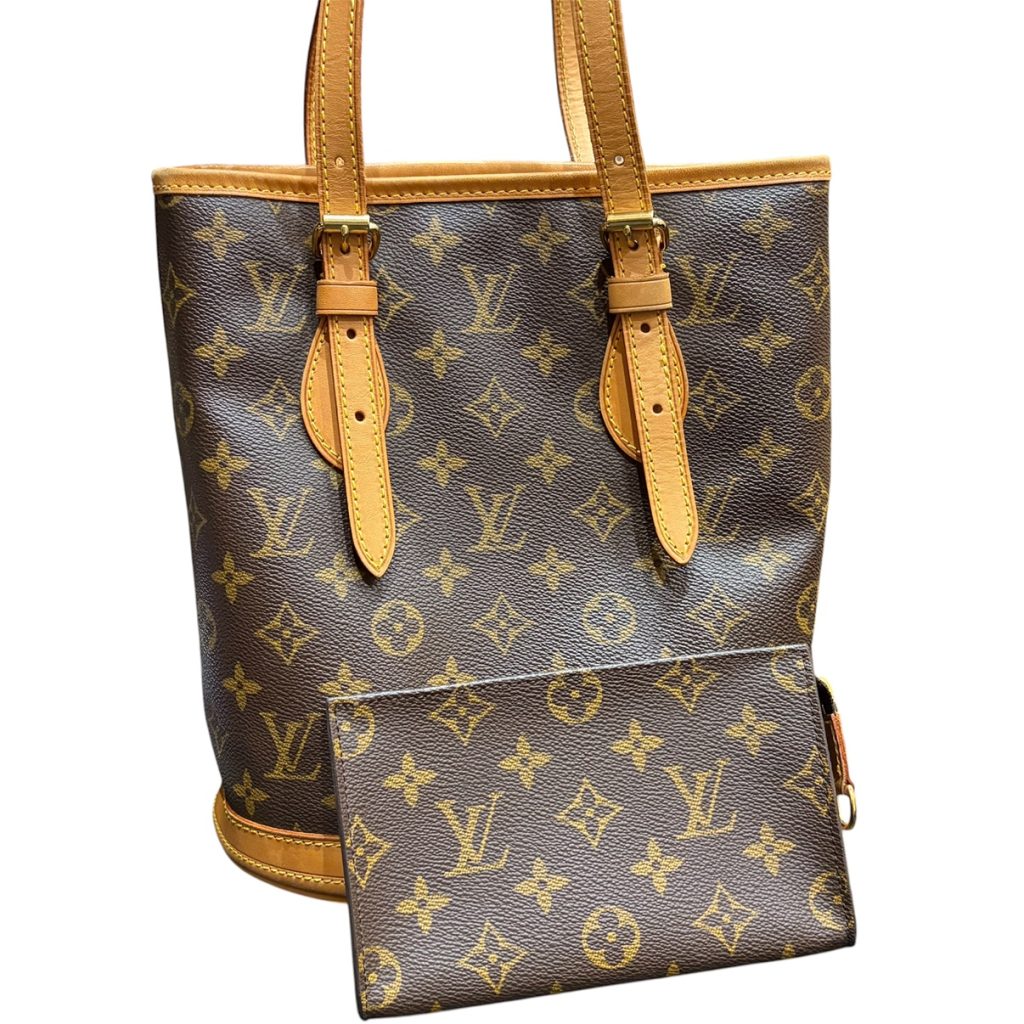 ルイヴィトン(Louis Vuitton) モノグラム プチ・バケット バケットPM ポーチ付き トートバッグ M42238