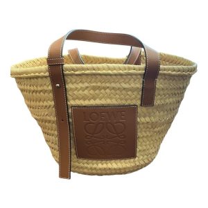 LOEWE（ロエベ）バスケットバッグ（ヤシの葉＆カーフ）