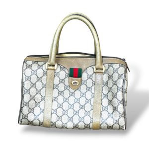 【オールドグッチ シェリーライン ミニボストン】GUCCI【Cランク】