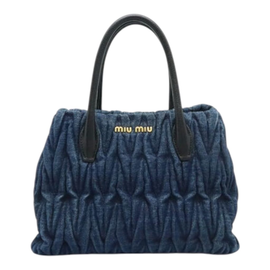 MIUMIU デニムキルティングバッグ 2way