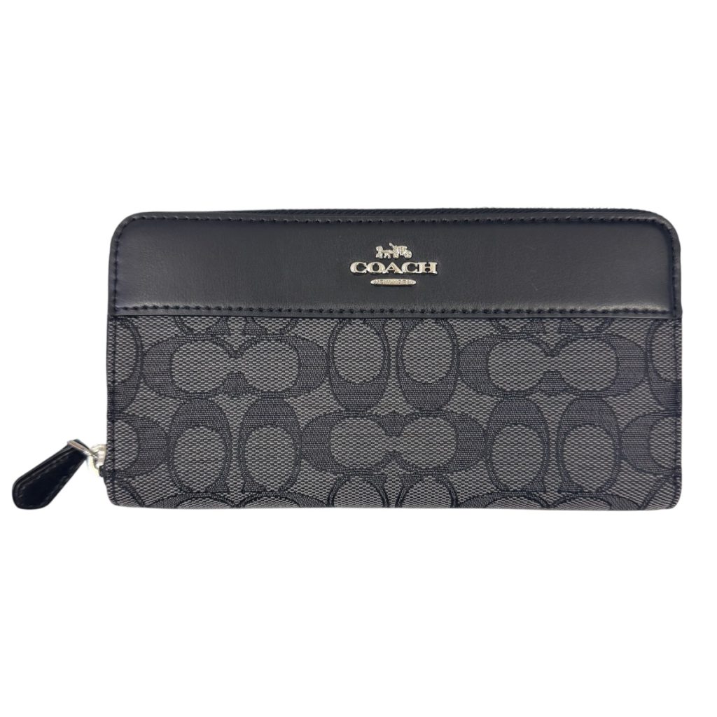 【シグネチャー ジップウォレット】COACH【Aランク】