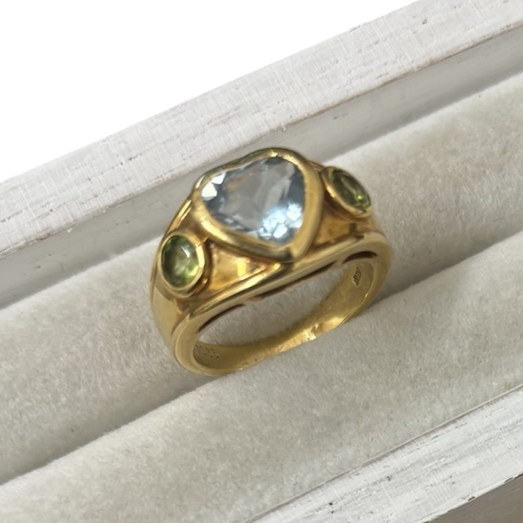 K18 18金 750 石あり リング アクセサリー ジュエリー 貴金属