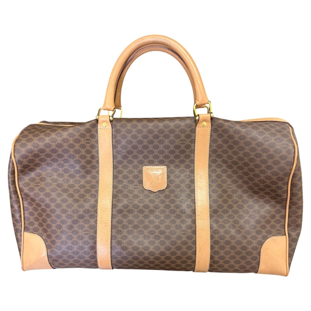CELINE(セリーヌ)　マカダムモノグラム　ボストンバッグ