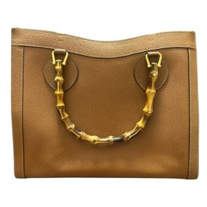 GUCCI(グッチ) バンブーハンドル　ブラウン　レザーバッグ