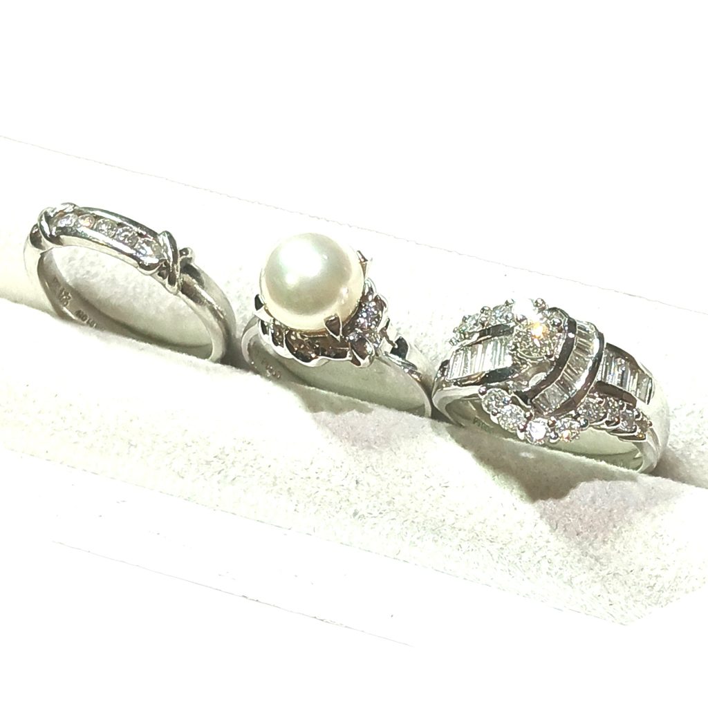 【Pt900ジュエリーまとめ】プラチナ900・メレダイヤ・パール・貴金属・アクセサリー