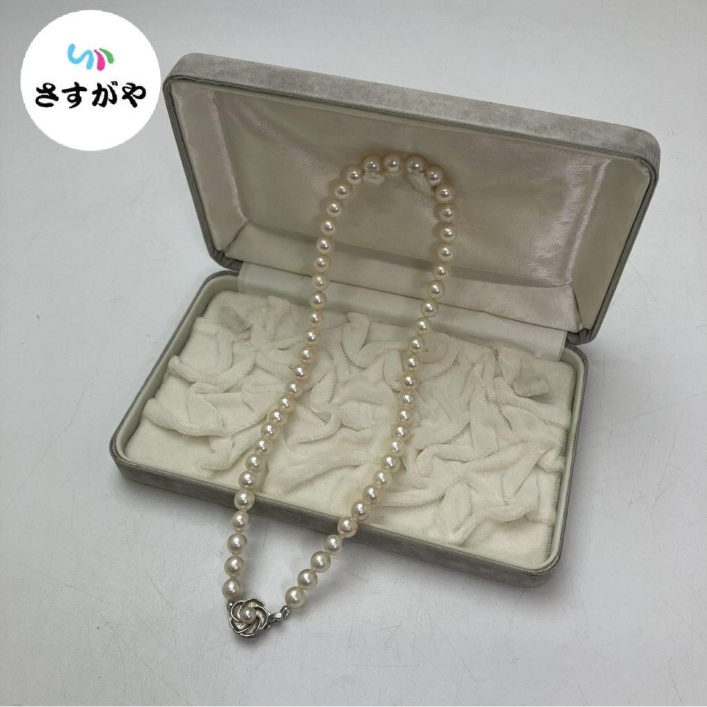 シルバー刻印 パールネックレス