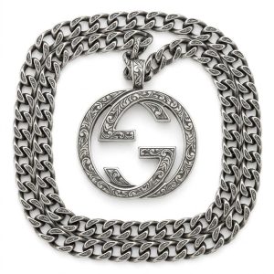 インターロッキングG シルバー ネックレス