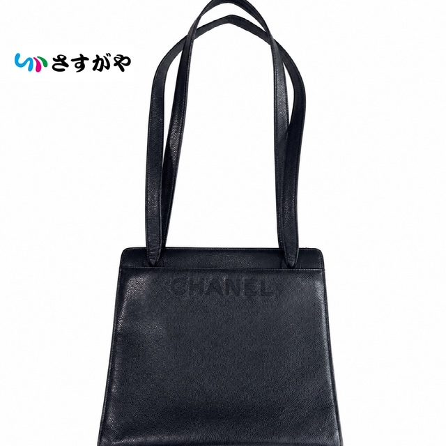 CHANEL シャネル キャビアスキン ロゴトート ブランド バッグ