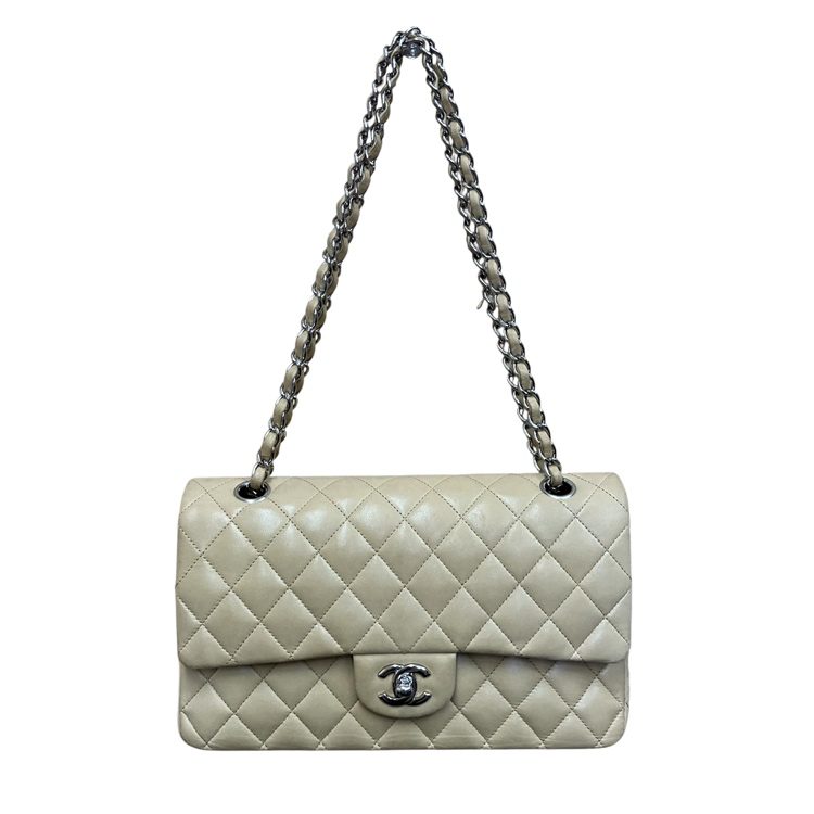 CHANEL ラムレザー マトラッセ チェーンショルダーバッグ