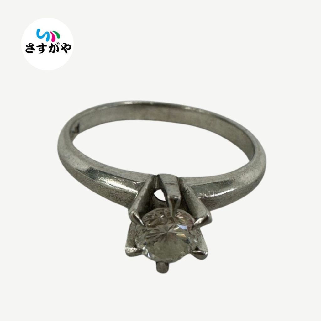 Pt900 ダイヤモンド付き リング