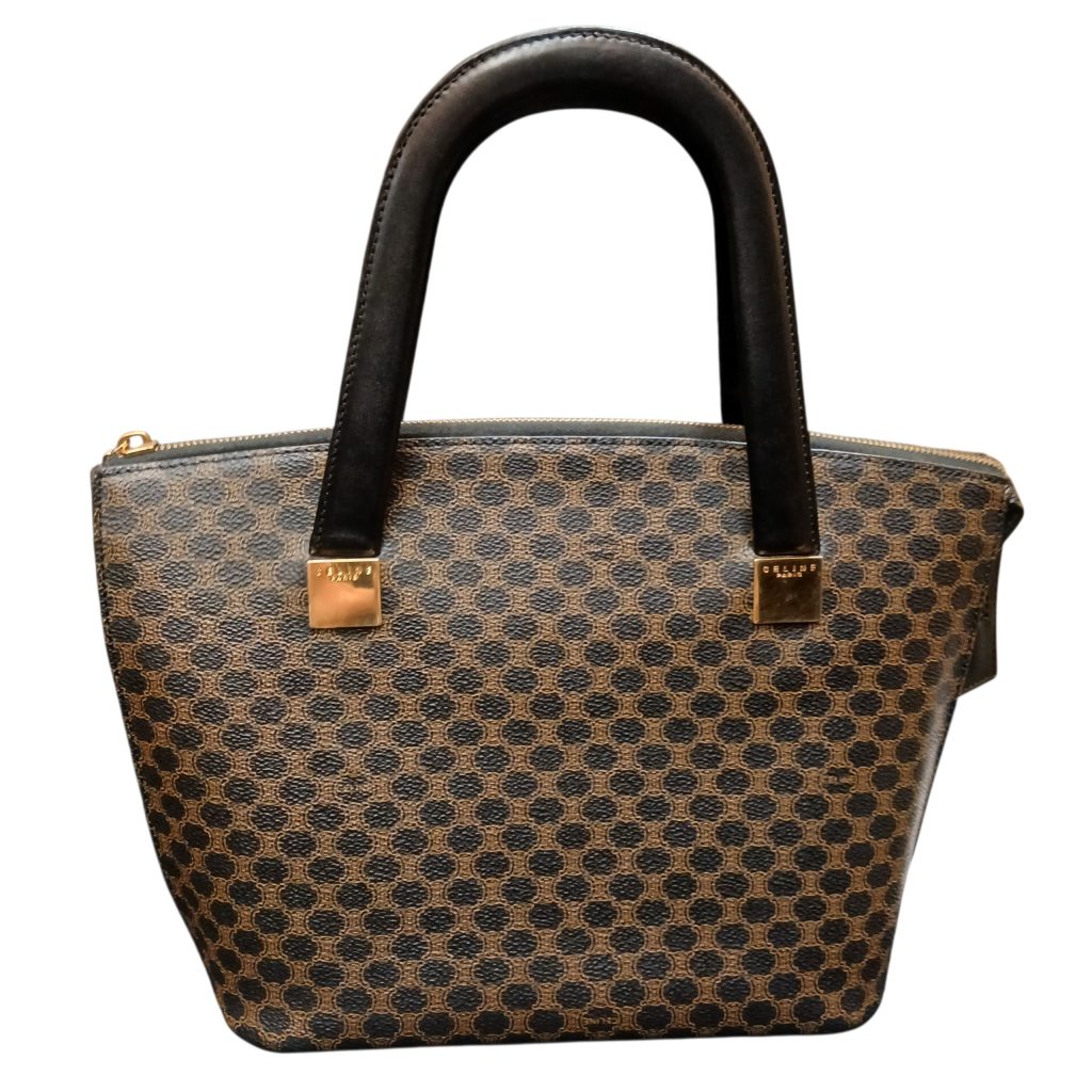 CELINE(セリーヌ)　マカダム柄　ハンドバック