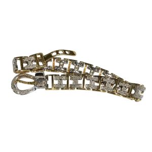 【金相場高騰!!】K18 K18WG　ハーフブレスレット