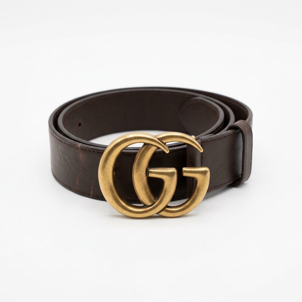【GUCCI】グッチ GGマーモント レザーベルト