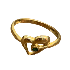 K18 18金/リング/指輪/グリーンストーン/貴金属/アクセサリー/買取