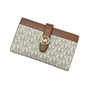 MICHAEL KORS / 財布 / マイケルコース / レザー / ホワイト / ブラウン