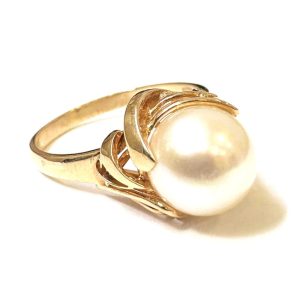 【K18 / 750】金 / パール / リング