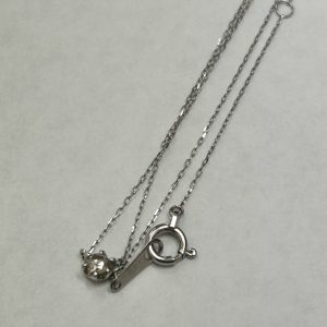 Pt850 ダイヤ付きネックレス　買取り