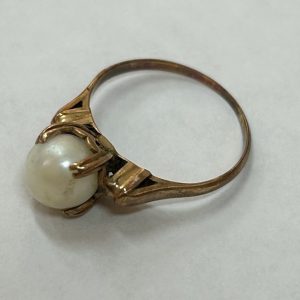 K18 パールつきリング　買取り