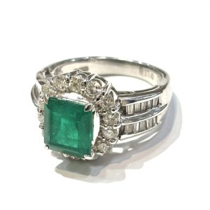 Pt900 リング エメラルド アクセサリー