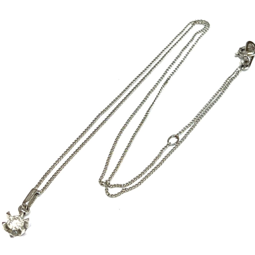 Pt850 プラチナ ダイヤモンド ネックレス アクセサリー