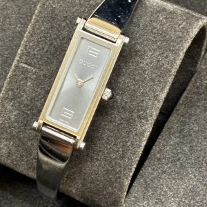 【1500L レディースバングルウォッチ】GUCCI(不動・箱あり)【Cランク】