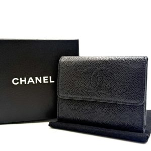CHANEL シャネル キャビアスキン ココマーク 三つ折り財布｜高崎市昭和町