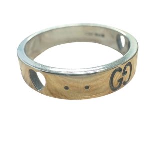 GUCCI グッチ GGアイコンリング K18WG(750 18金 ホワイトゴールド) 660070