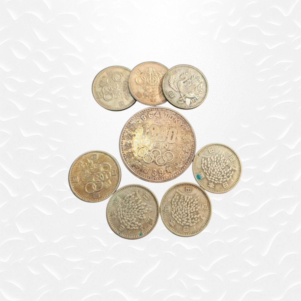 100円1000円銀貨買取、さすがやハレルパルク磐田店