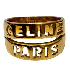 CELINE セリーヌ ロゴリング K18 18金　札幌市 東区 元町
