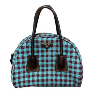 PRADA（プラダ）ジャガード ヴィシー ボーリングバッグ